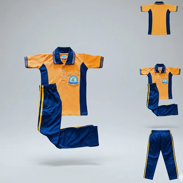 Blue Polo T-shirt (Logo Print)