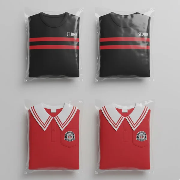 Grey Polo T-shirt with Logo